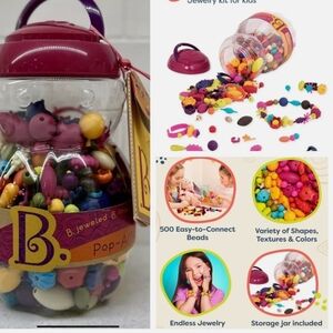 B.Pop-Arty Bead Kit 425 Pieces Colorful Beads Jewelry Making Great Kid Y2K